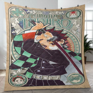 Kamado Tanjiro Kimetsu no Yaiba Anime A123 Gifts Lover Blanket