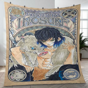 Hashibira Inosuke Kimetsu no Yaiba Anime A123 Gifts Lover Blanket