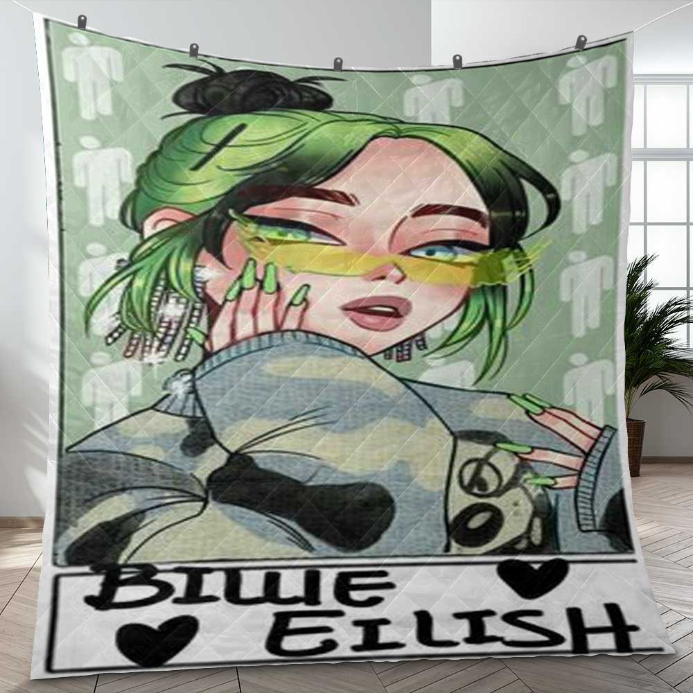 Cute Billie Eilish Chibi Thank You For The Memories Ver8 Gift Lover Blanket Cute Billie Eilish Chibi Thank You For The Memories Ver8 Gift Lover Blanket