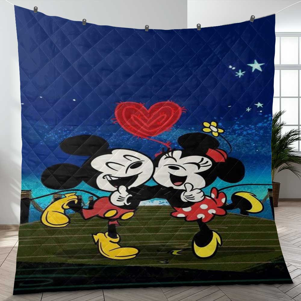 Sweet Love Couple Mickey Mouse Minnie Mouse Disney Cartoon Gifts Lover Blanket Sweet Love Couple Mickey Mouse Minnie Mouse Disney Cartoon Gifts Lover Blanket