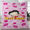 Betty Boop Kiss Love Gifts Lover Blanket