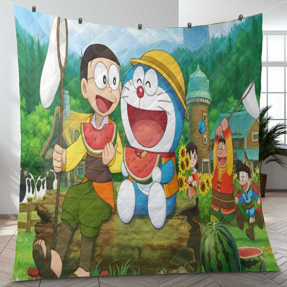 Doraemon Nobita And Friends Summer Gifts Lover Blanket Doraemon Nobita And Friends Summer Gifts Lover Blanket