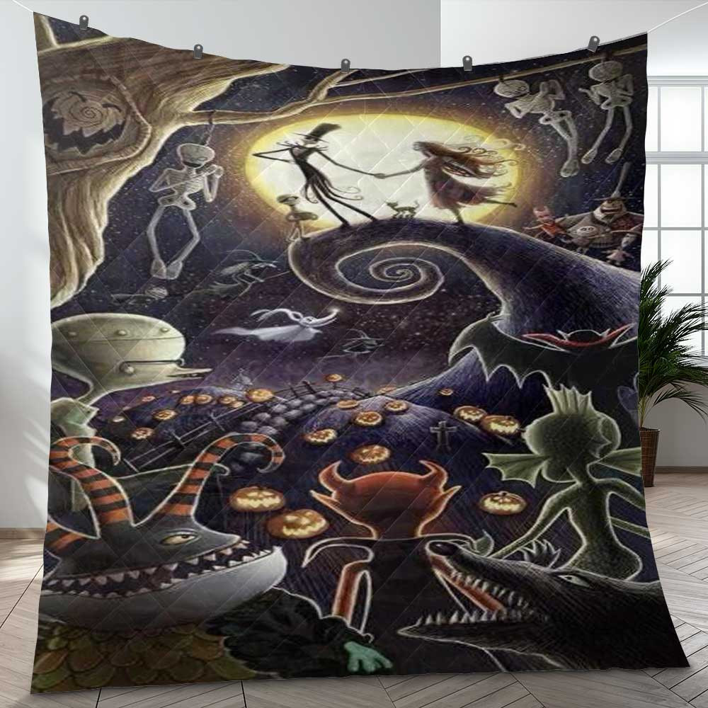 Couple Love Jack and Sally Halloween Gift Lover Blanket Couple Love Jack and Sally Halloween Gift Lover Blanket