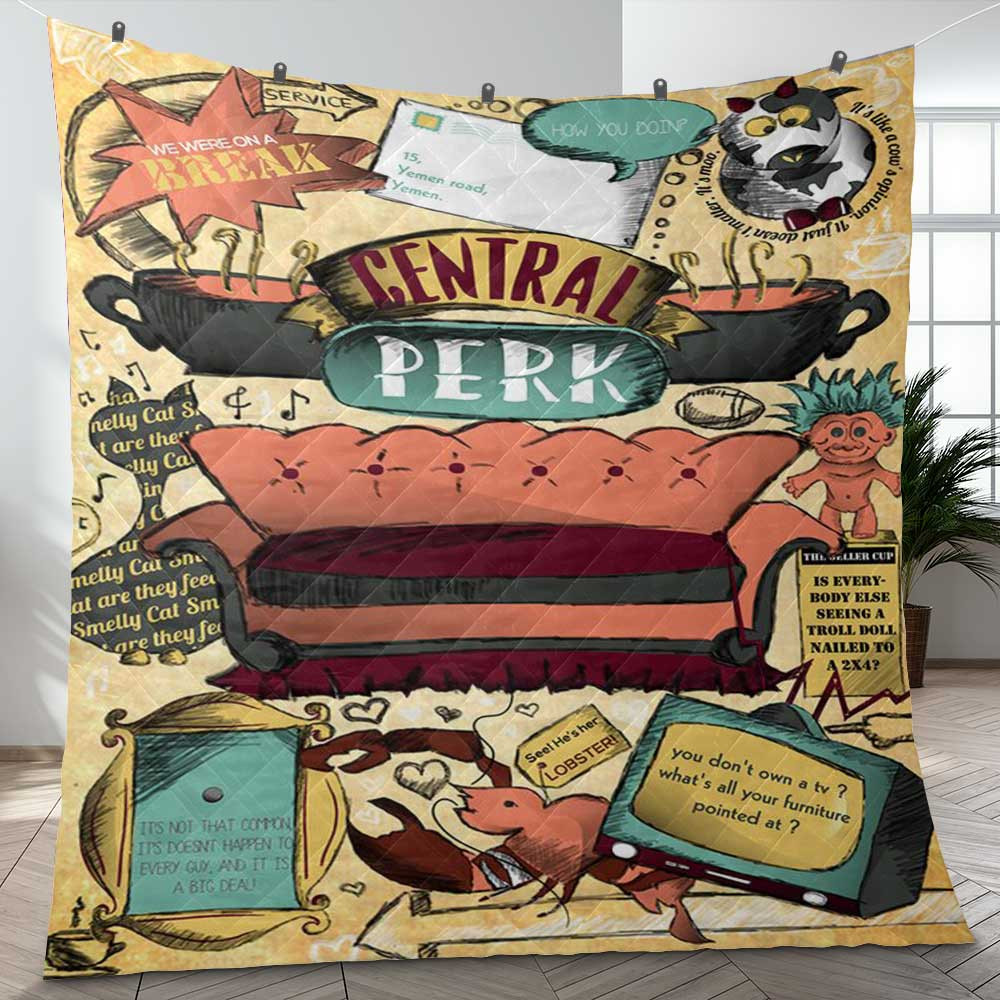 Friends Central Perk TV Show Trendy Art Ver2 Gift Lover Blanket Friends Central Perk TV Show Trendy Art Ver2 Gift Lover Blanket