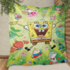 Funny Spongebob With Friend Cartoon Gifts Lover Blanket