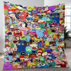 Cartoon Network In The 90s All Characters Ver2 Gift Fan Blanket