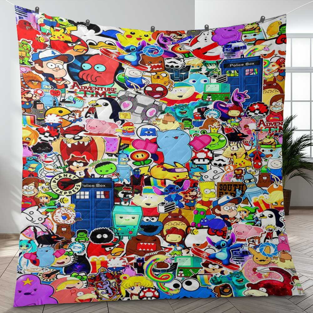Cartoon Network In The 90s All Characters Ver2 Gift Fan Blanket Cartoon Network In The 90s All Characters Ver2 Gift Fan Blanket