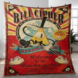 Bill Cipher Gravity Falls The Love God Disney Cartoon Ver9 Gift Fan Blanket