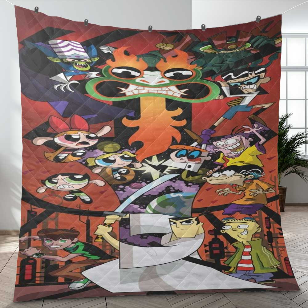 Cartoon Network In The 90s All Characters Ver5 Gift Fan Blanket Cartoon Network In The 90s All Characters Ver5 Gift Fan Blanket