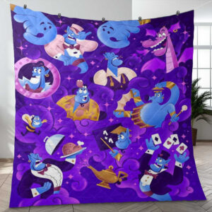 Genie Aladdin We Wish You Aladdin One Thousand and One Nights Gifts Lover Blanket