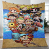 One Piece Anime All Characters Chibi Ver1 Gift Lover Blanket