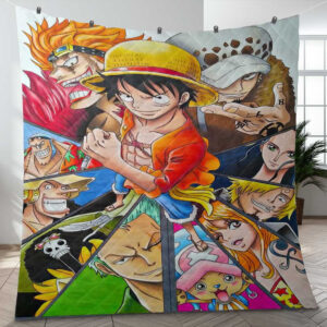 One Piece Anime All Characters Ver2 Gift Lover Blanket