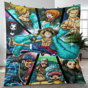 One Piece Anime All Characters Ver3 Gift Lover Blanket