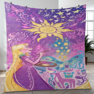 So Beautiful Rapunzel Tangled Cartoon Disney Ver3 Gift Lover Blanket