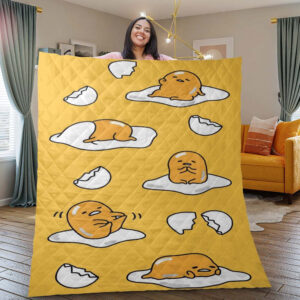 Gudetama Lazy Egg Cartoon Gift Lover Blanket
