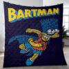 Funny Bartman The Simpsons Cartoon Gift Lover Blanket
