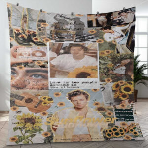 Harry Styles Fine Line Art Ver6 Thank You For The Memories Christmas Gifts Lover Blanket