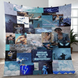 Harry Styles Fine Line Blue Ver8 Thank You For The Memories Christmas Gifts Lover Blanket