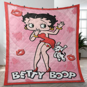 Happy Valentines Day Betty Boop Kiss Love Gifts Lover Blanket