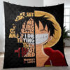 Cute Monkey D.Luffy One Piece Anime Quotes Gifts Lover Blanket