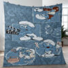 Funny The Smurfs Comics Gifts Lover Blanket