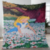 Disney Alice In Wonderland Flowergarden Gift Lover Blanket