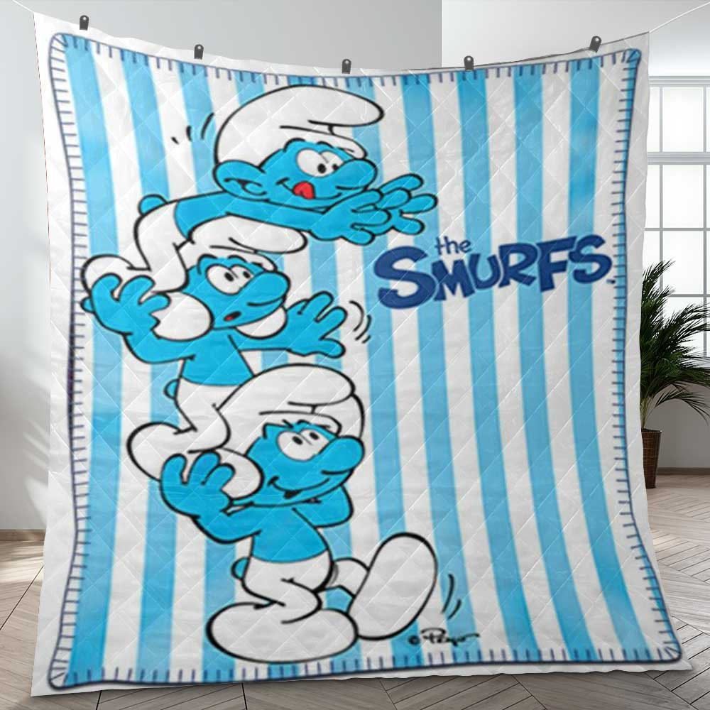 Funny The Smurfs Comics Ver3 Gifts Lover Blanket Funny The Smurfs Comics Ver3 Gifts Lover Blanket