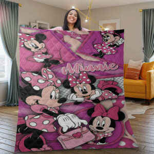 Minnie Mouse Disney Cartoon Gifts Lover Blanket 2