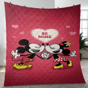 Happy Valentine’s Day Sweet Love Of Mickey Couple Cartoon Disney Ver5 Gift Lover Blanket
