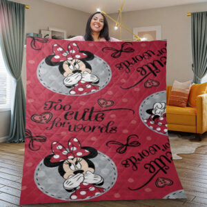 Minnie Mouse Disney Cartoon Gifts Lover Blanket
