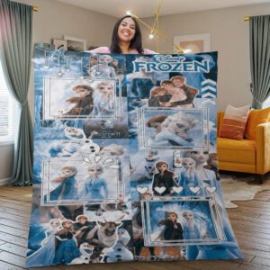 Elsa Disney Frozen Cartoon Gifts Lover Blanket