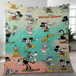 Funny Mickey Mouse Love Friend Cartoon Disney Ver6 Gift Lover Blanket