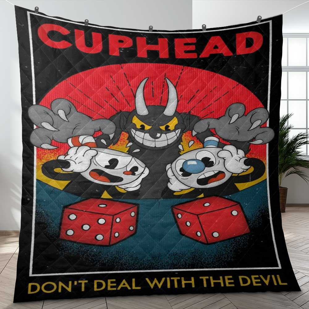 Cuphead Game Dont Deal With The Devil Gift Lover Blanket Cuphead Game Dont Deal With The Devil Gift Lover Blanket