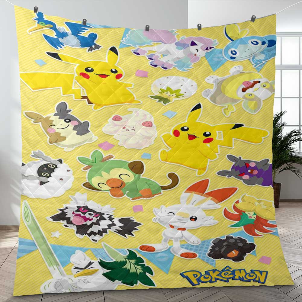 Electric Type Pokemon Sticker 1 Gift Lover Blanket Electric Type Pokemon Sticker 1 Gift Lover Blanket