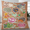 Rock Type Pokemon Sticker 12 Gift Lover Blanket