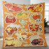 Fire Type Pokemon Sticker 22 Gift Lover Blanket