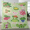 Grass Type Pokemon Sticker 27 Gift Lover Blanket