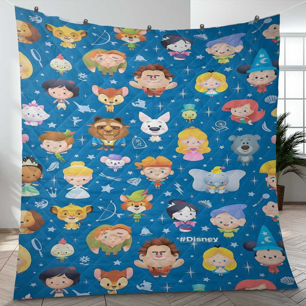 Disney All Characters Chibi Gift Lover Blanket Disney All Characters Chibi Gift Lover Blanket