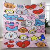 BTS BT21 Bangtan Army Fan Art Cartoon So Cute Ver26 Gift Lover Blanket
