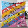 BTS BT21 Bangtan Army Fan Art Cartoon So Cute Ver28 Gift Lover Blanket