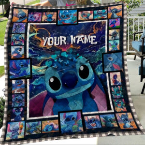Personalized Stitch and Lilo Blanket