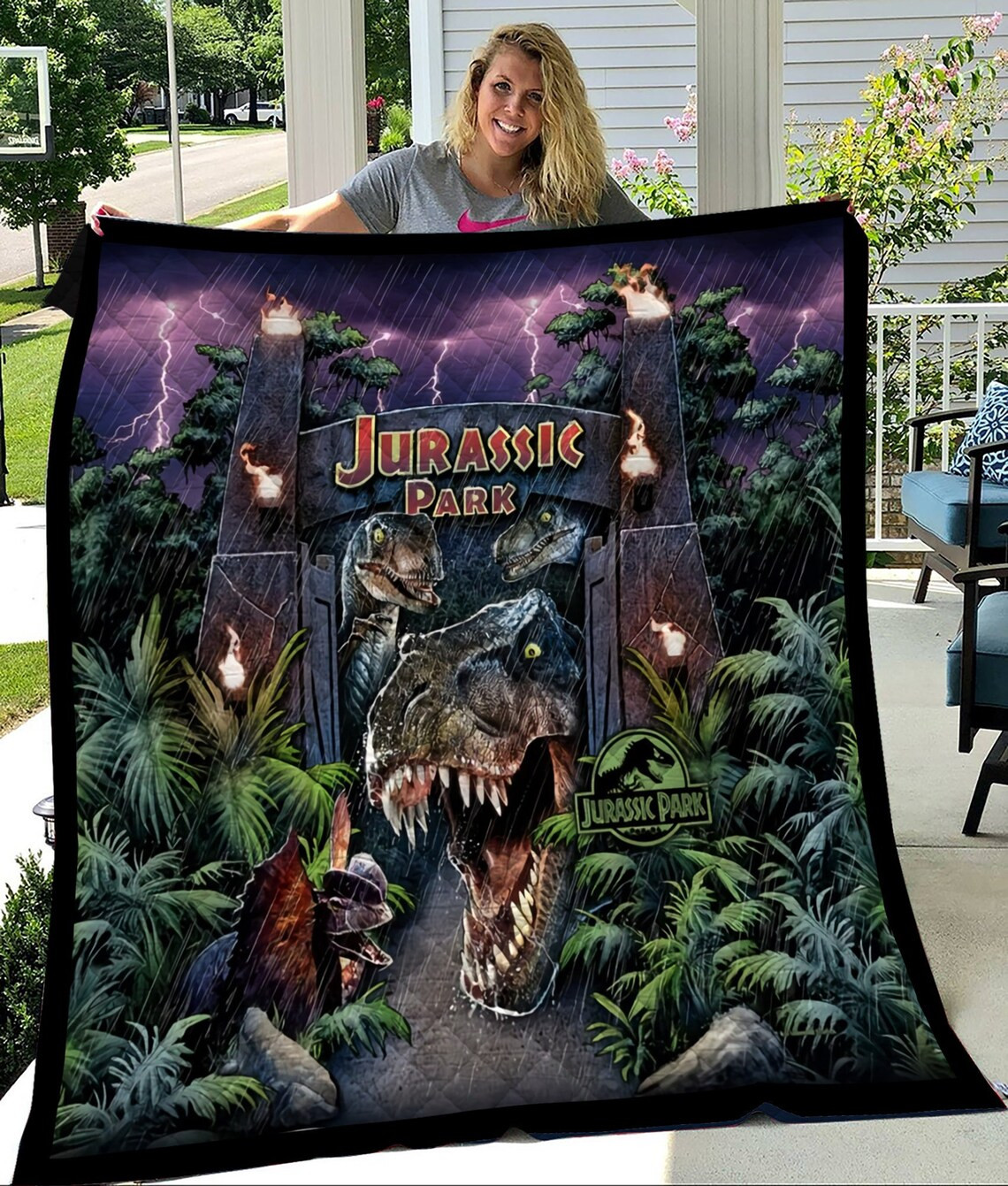Jurassic Park Fleece Blanket Jurassic Park Fleece Blanket