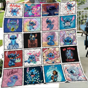 Cute Stitch and Lilo Blanket