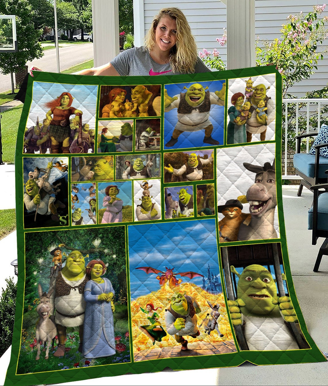 Shrek Character Movie Quilt Shrek Character Movie Quilt