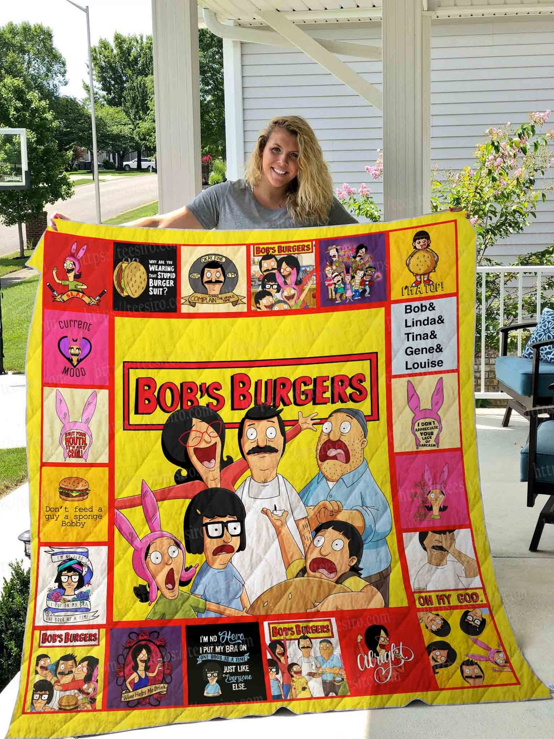 Bobs Burgers Birthday Blanket Bobs Burgers Birthday Blanket