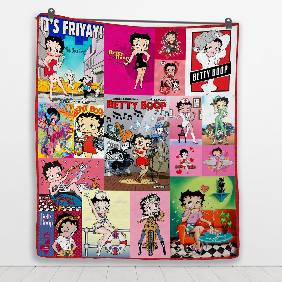 Betty Boop Cute Fleece Blanket Betty Boop Cute Fleece Blanket