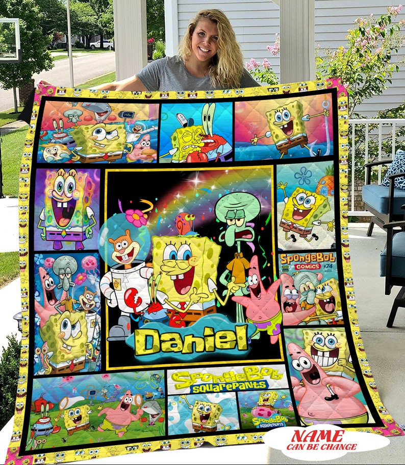 Personalized SpongeBob Patrick Star 180 Gift Lover Blanket Personalized SpongeBob Patrick Star 180 Gift Lover Blanket