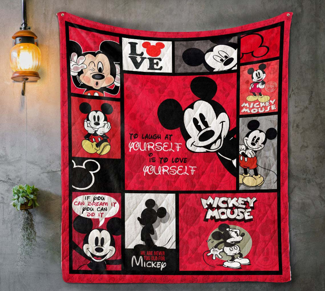 Disney Mickey Mouse Love Blanket Disney Mickey Mouse Love Blanket