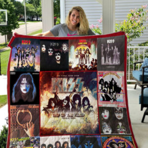 Kiss Rock Band End Of The Road World Tour Band Albums Thank You For The Memories 716 Gift Lover Blanket