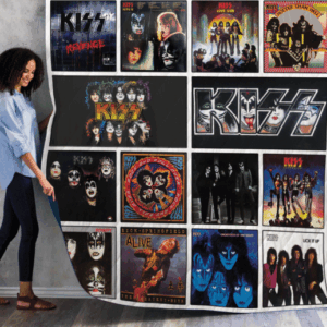 Kiss Rock Band End Of The Road World Tour Band Albums Thank You For The Memories 717 Gift Lover Blanket